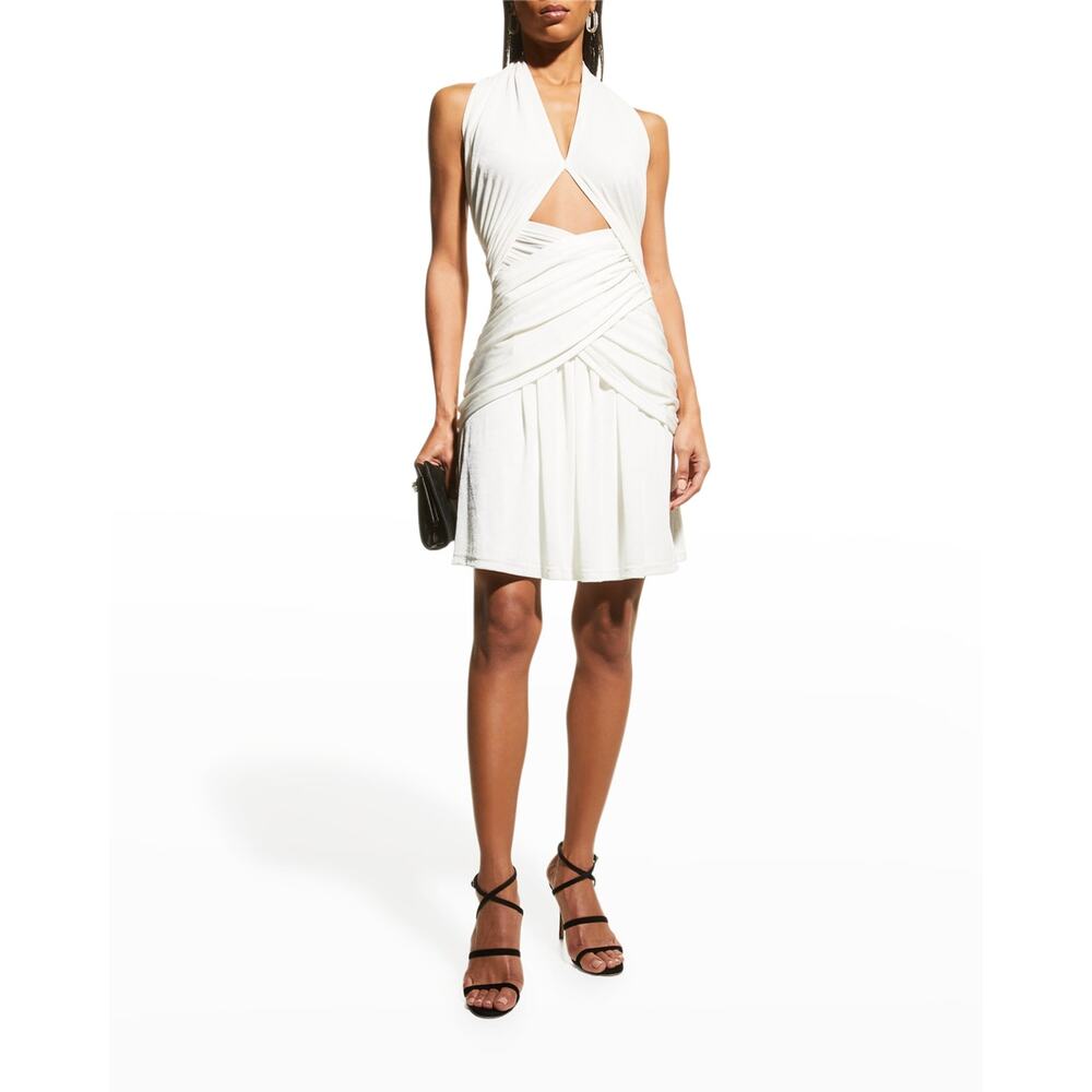 Misha 'Callie' White Mini Halter Sleeveless Dress Size 0